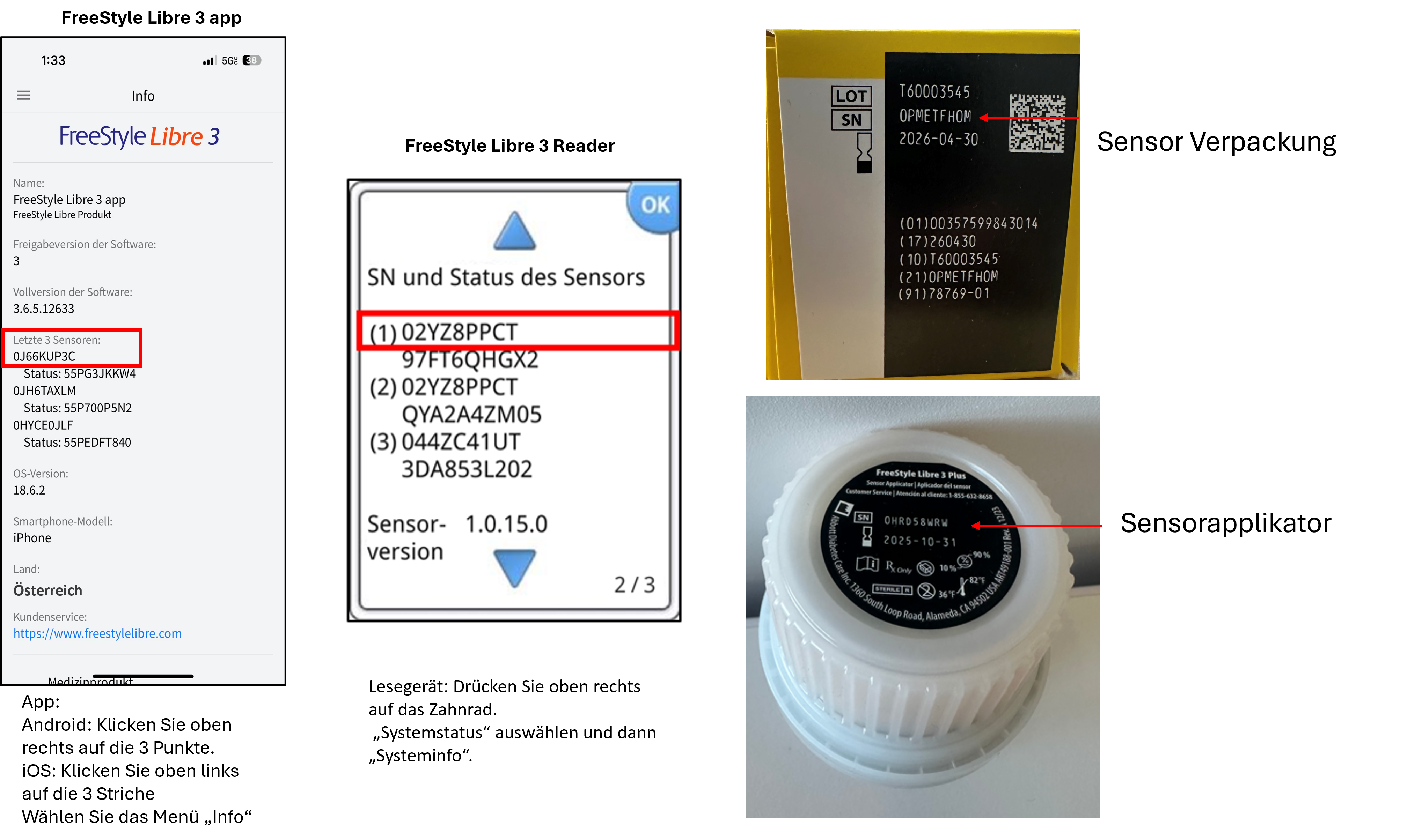 sensor serial number