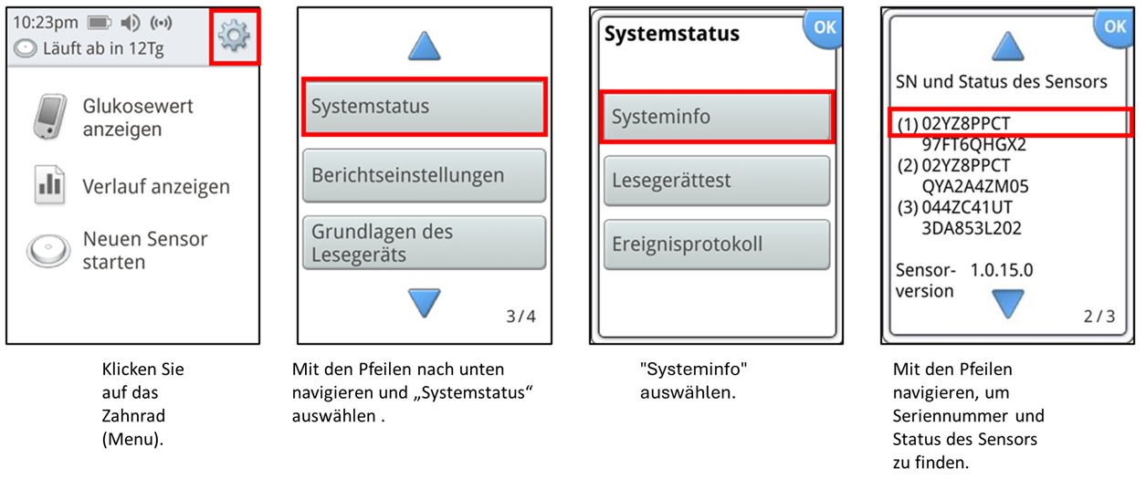 sensor serial number