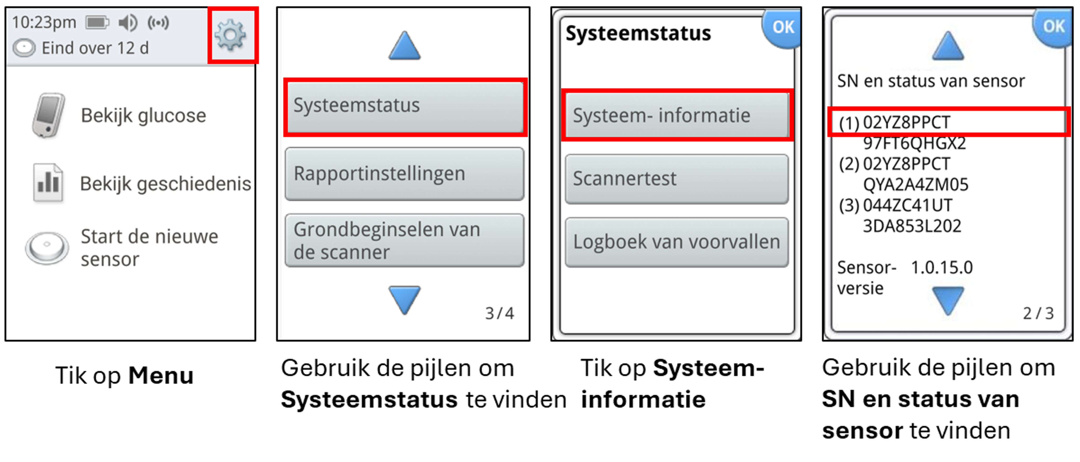 sensor serial number