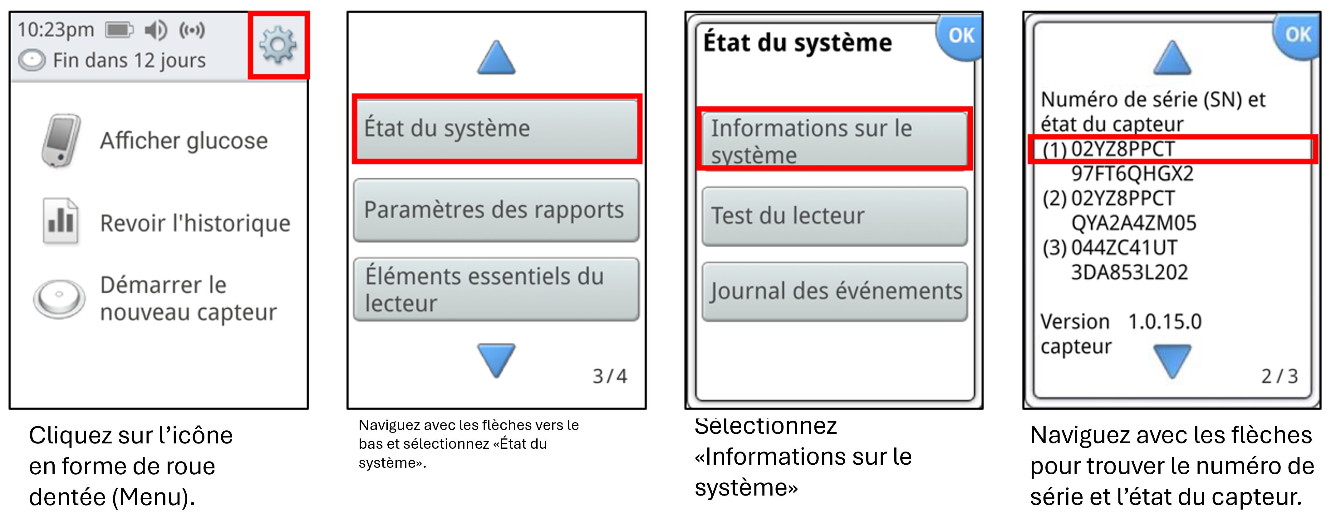 sensor serial number