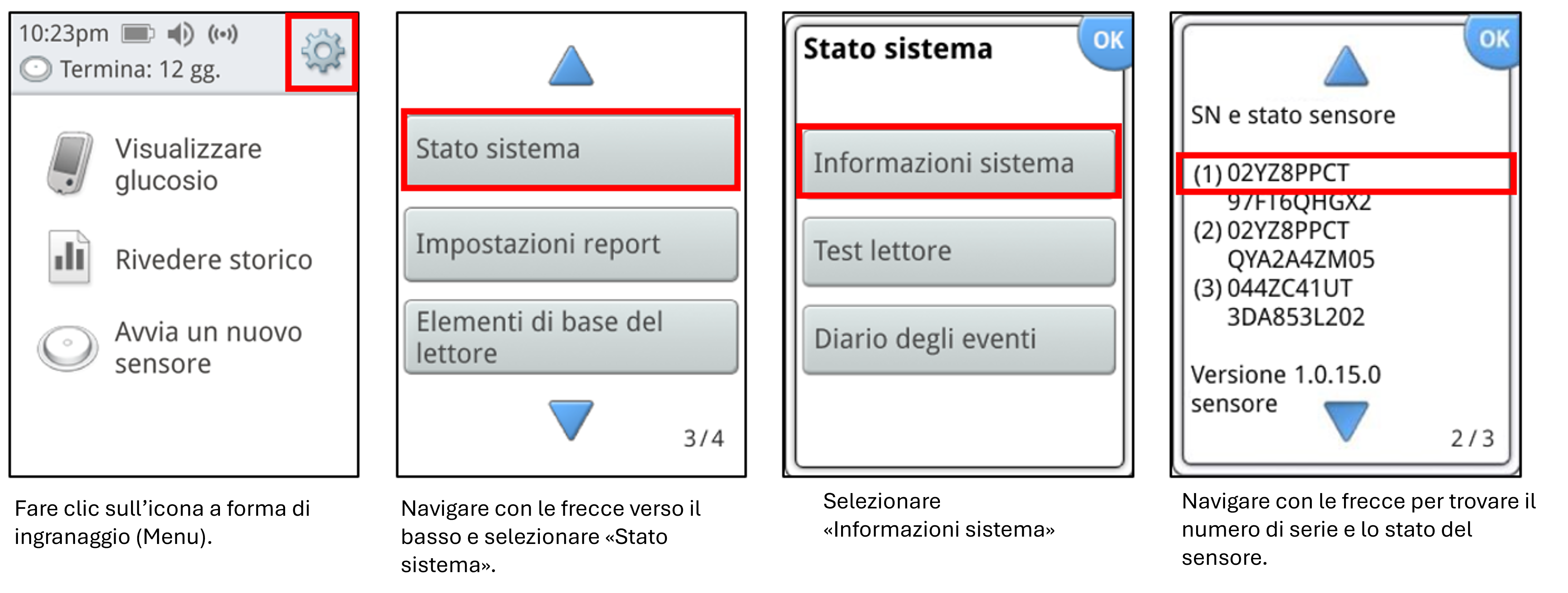 sensor serial number