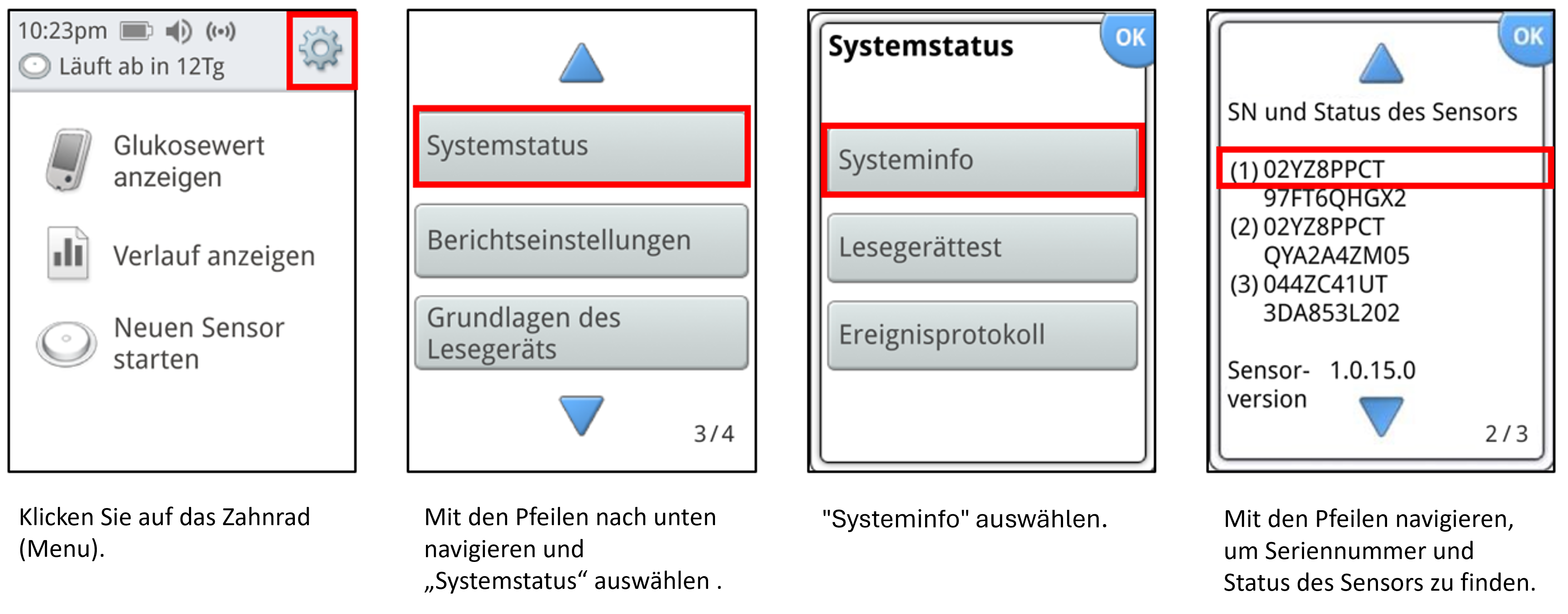 sensor serial number