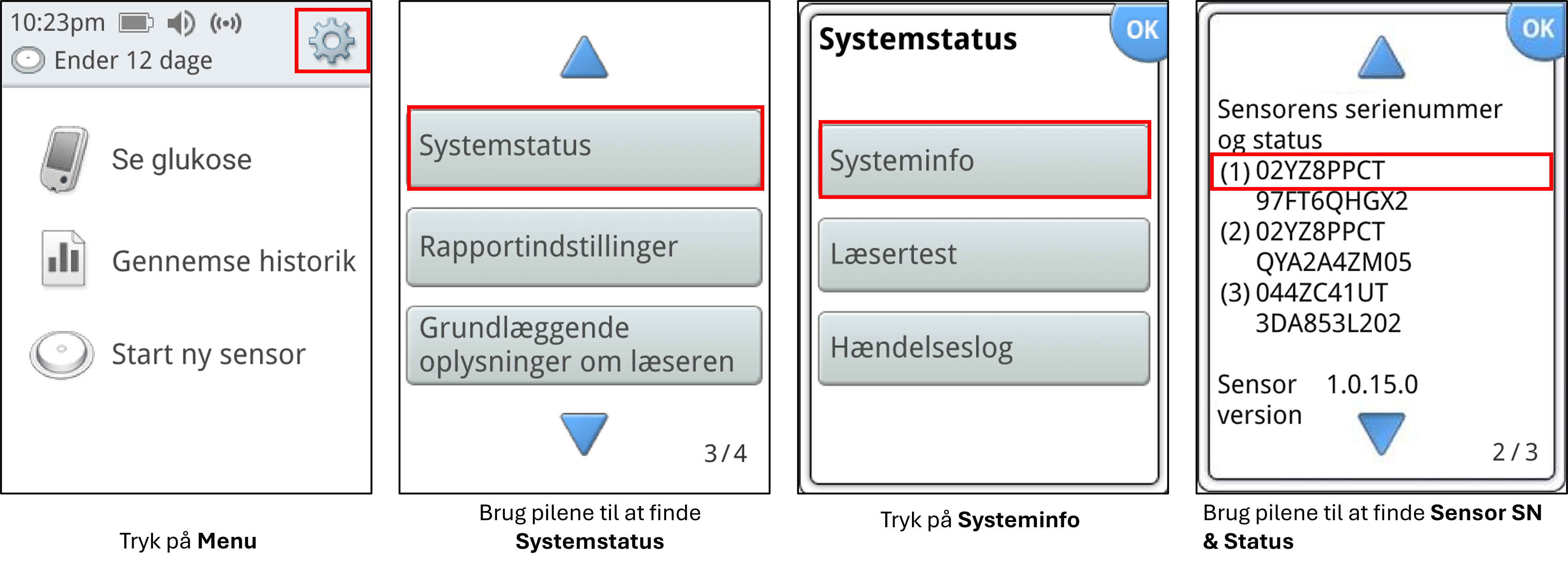 sensor serial number