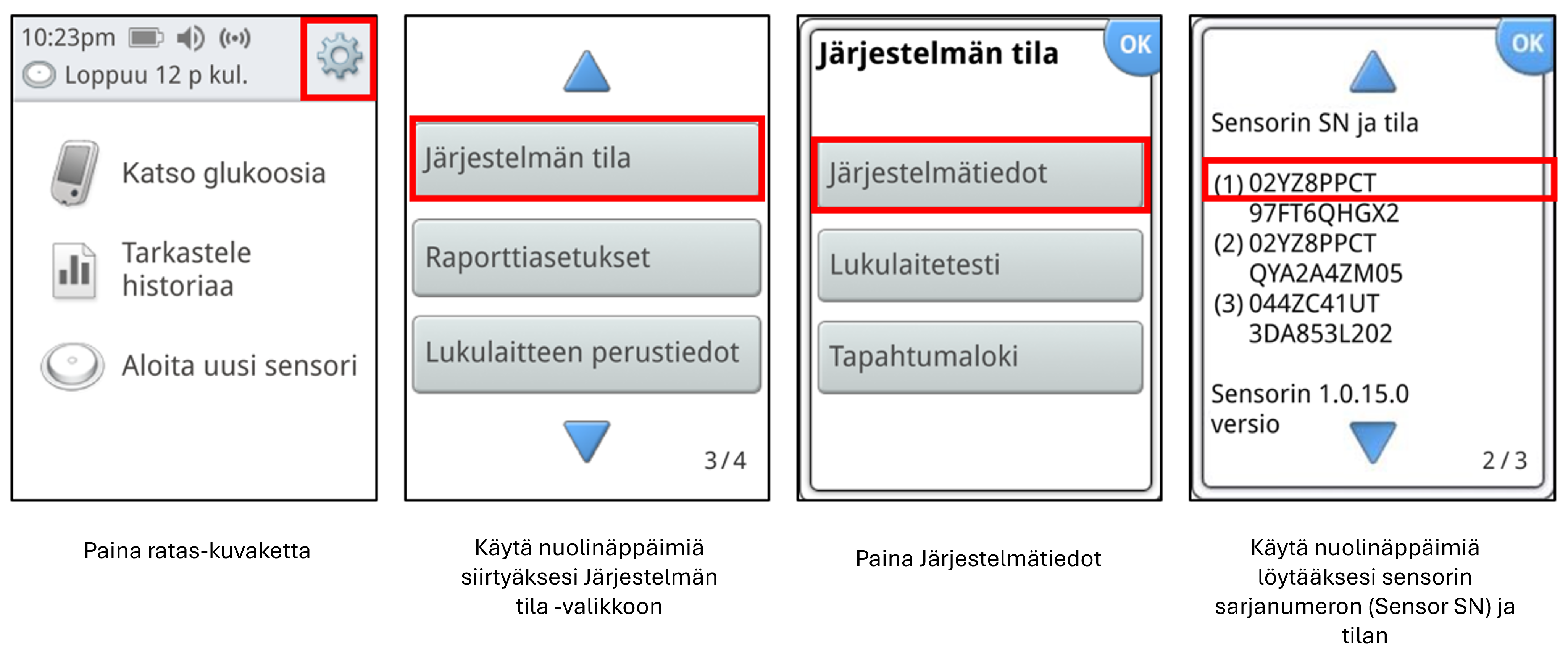 sensor serial number
