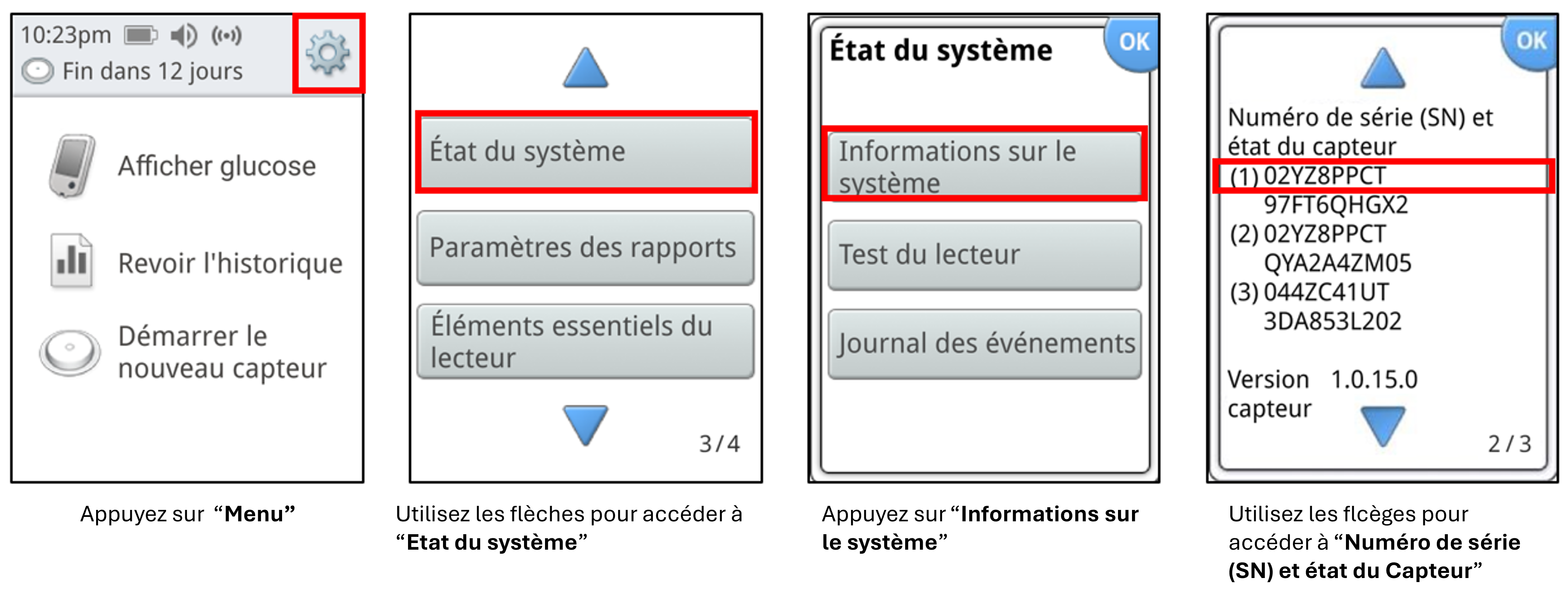 sensor serial number