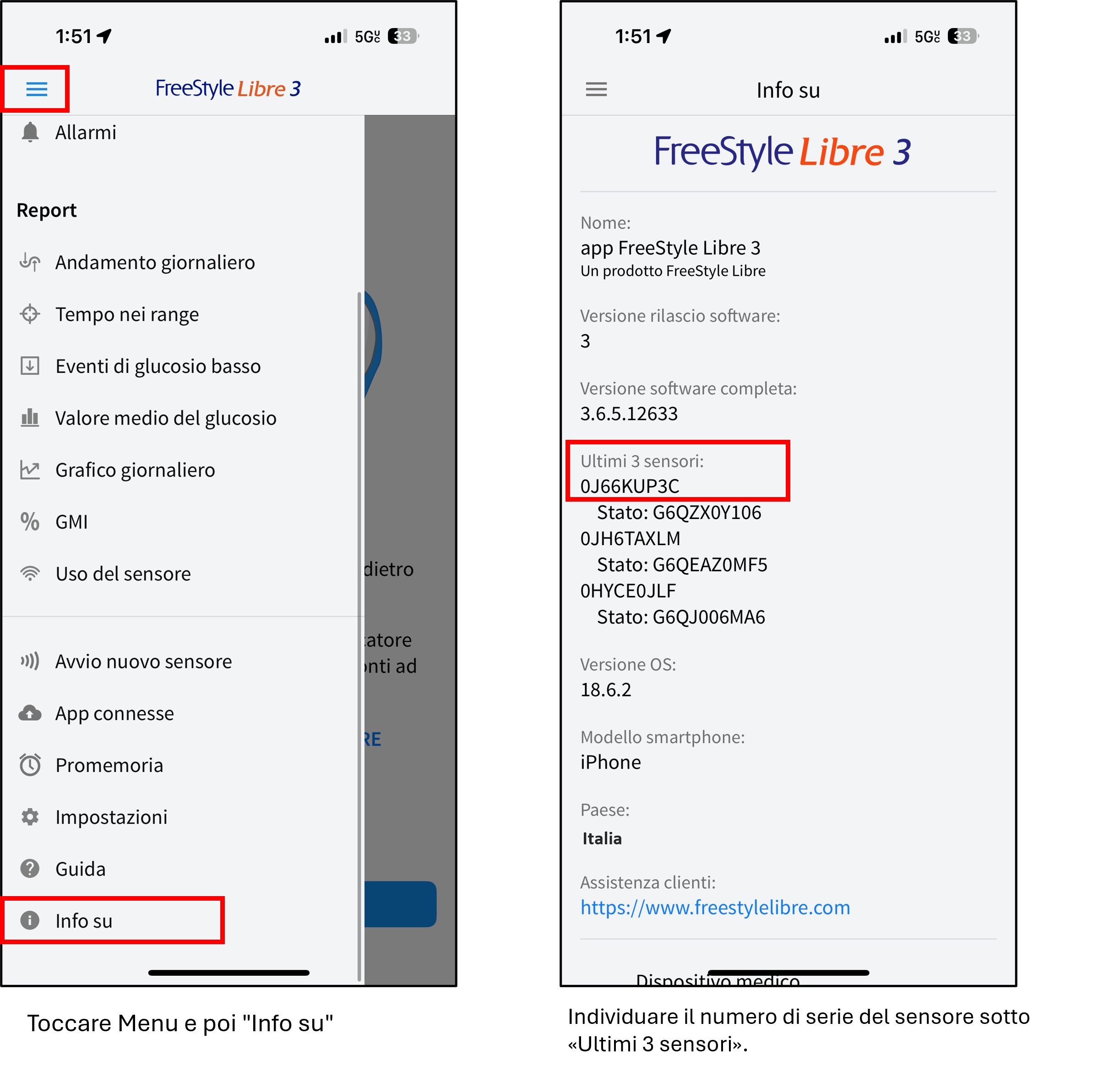 sensor serial number