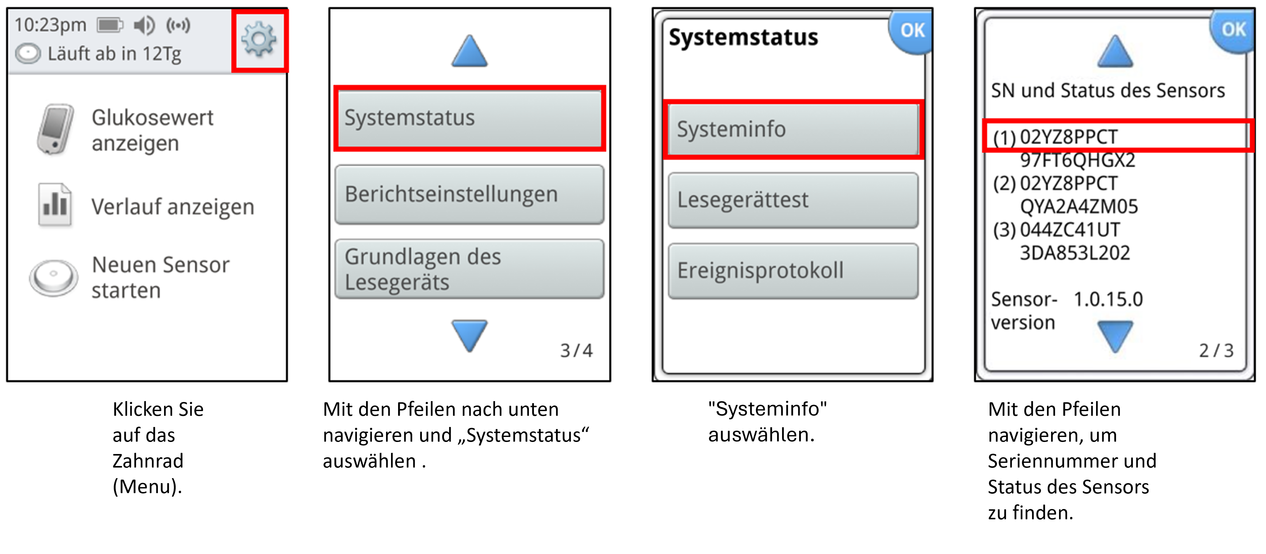sensor serial number