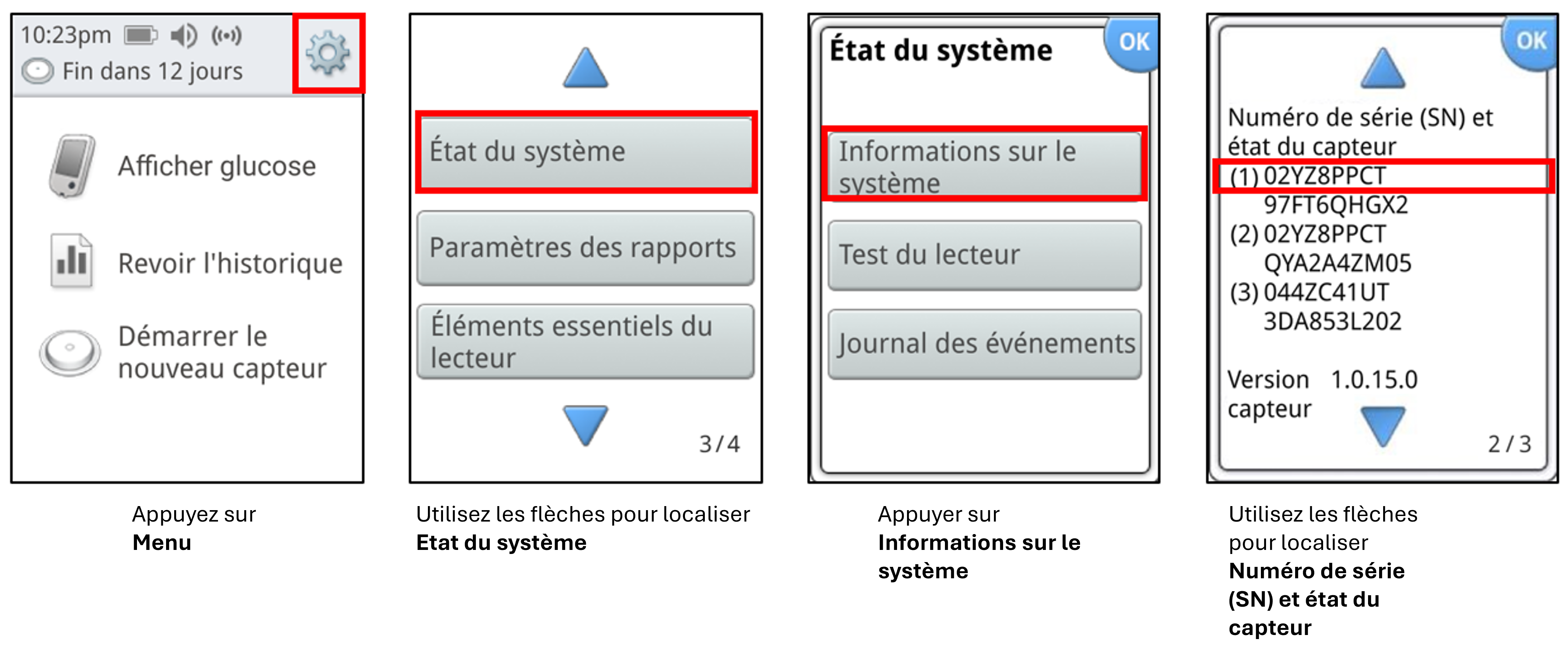 sensor serial number