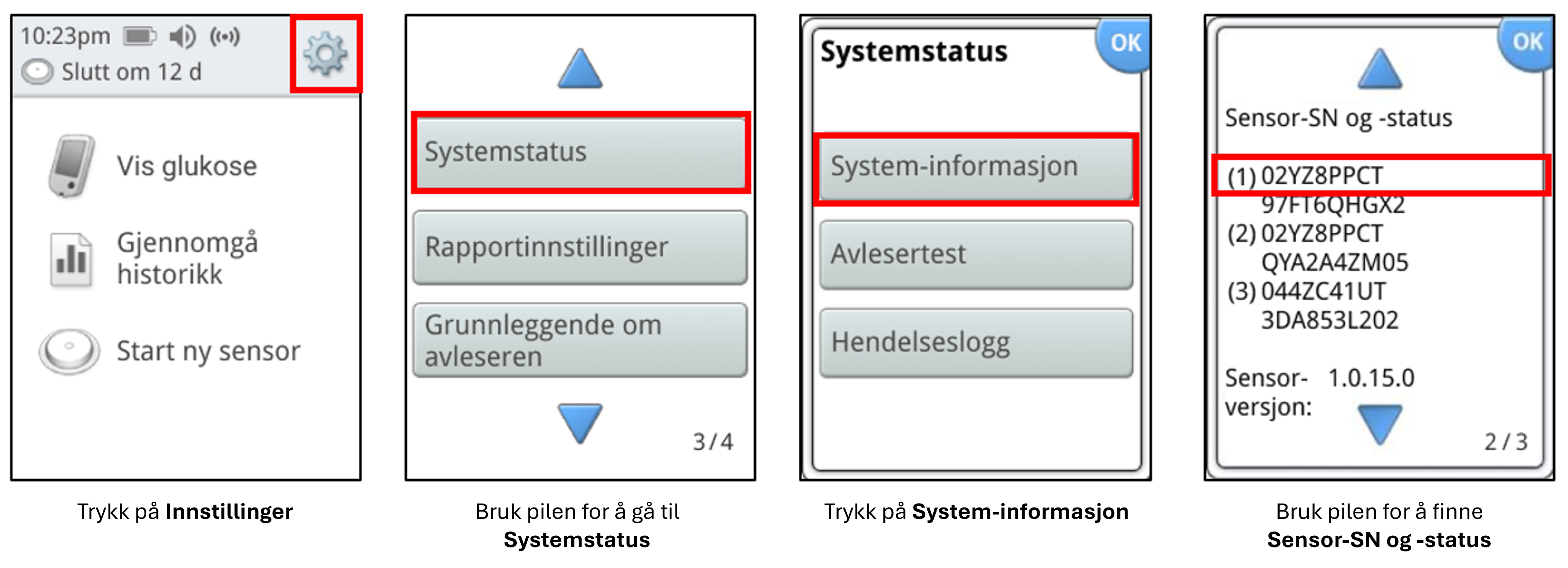 sensor serial number