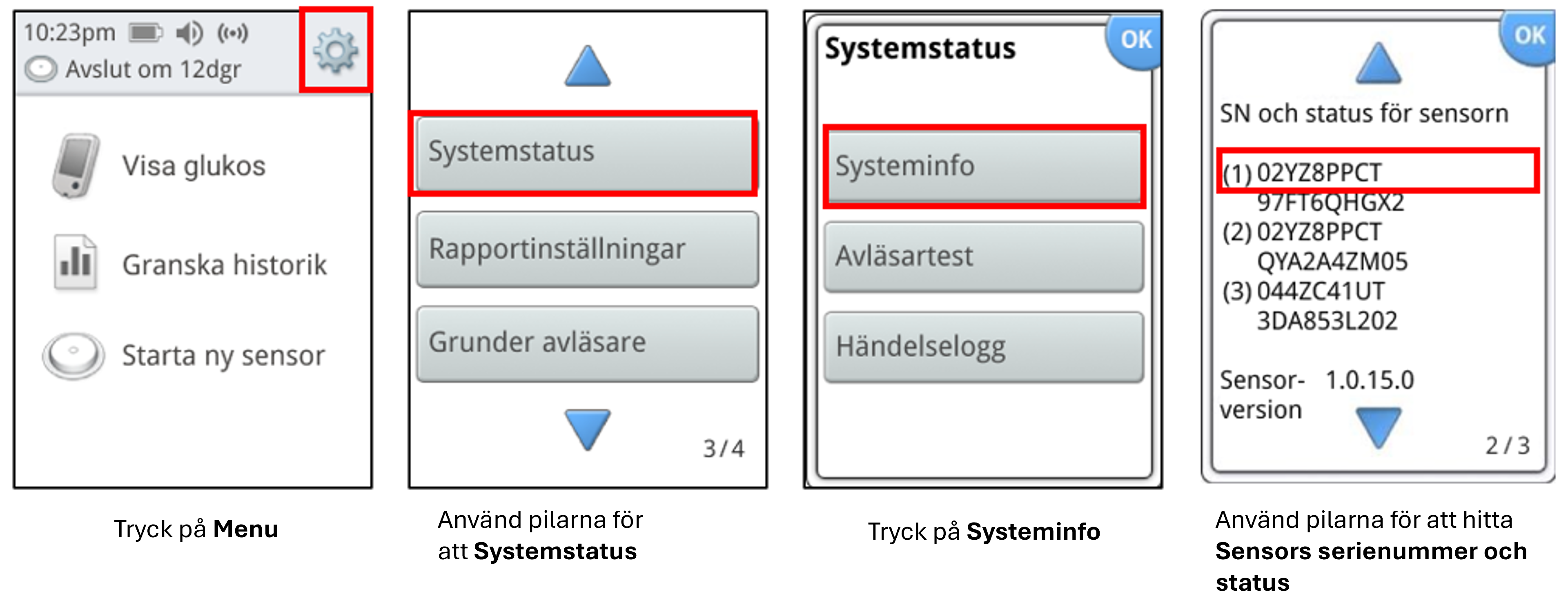 sensor serial number