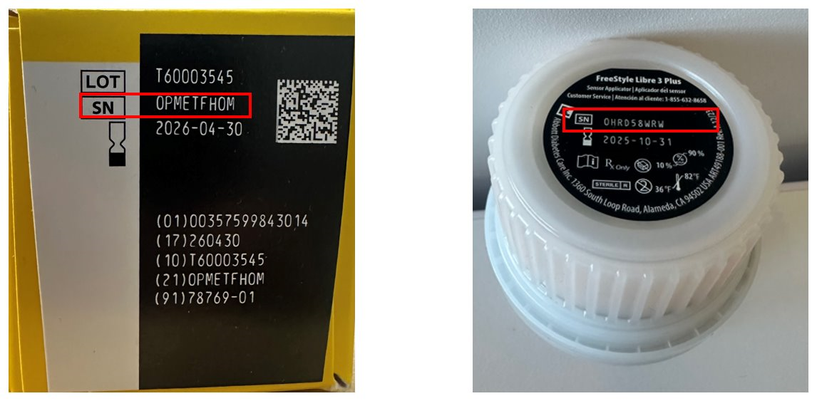 Serial Number on the packaging